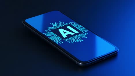 exploring the future of artificial intelligence: a close-up look at an ai-inspired smartphone display showcasing cutting-edge technology in a modern design