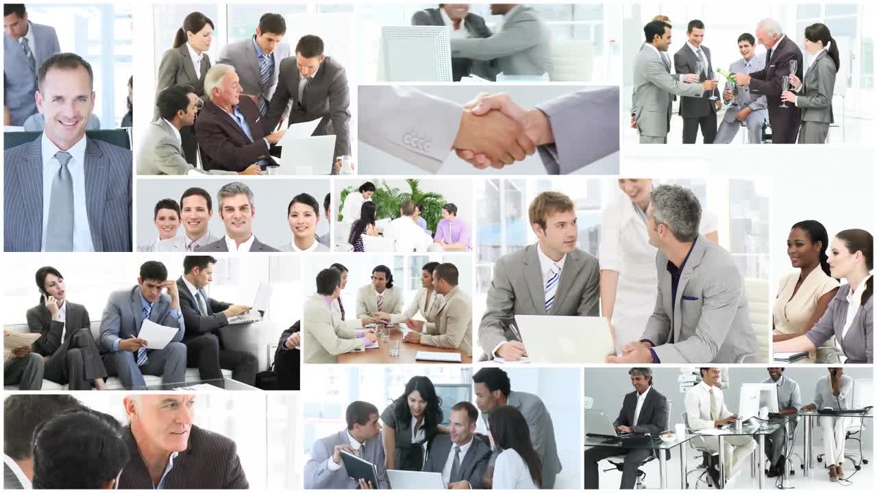 бизнес-команда, работающая вместе