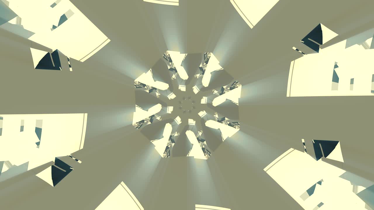 디스코 댄스 및 전자 음악 배경, 원활한 루핑 영상, 에소테릭 코스 만달라