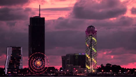 batumi, adjara, georgia. modern architecture in seafront promenade in night or evening illuminations lights, illuminated resort town cityscape with skyscrapers