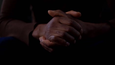 man praying to god with hands together caribbean man praying stock footage stock video