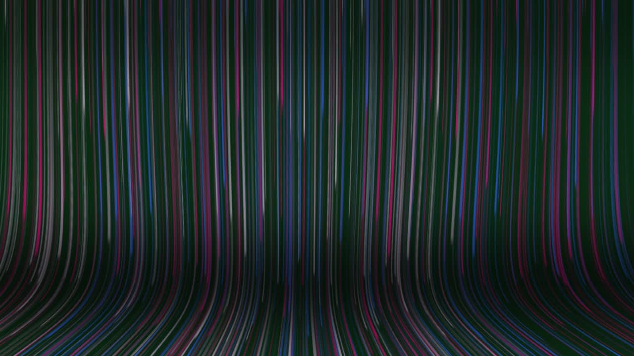 Downward lines and endless wall backdrop - Long Exposure Beautiful soft, bright background for titles, presentations, YouTube channel - Glowing Neon Lights - Dot line falling led abstract background - Green Background
