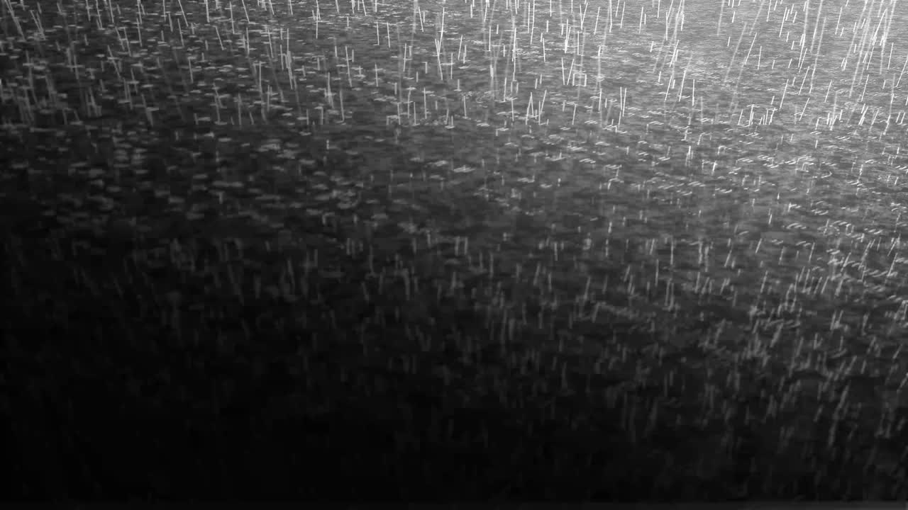 비가 내리는 폭우 효과 배경