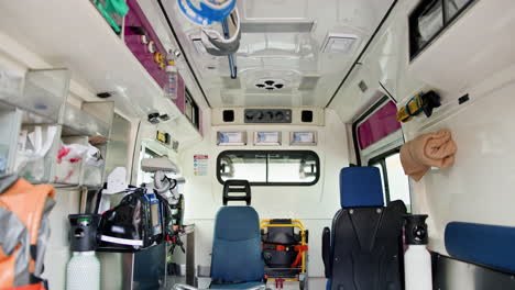 inside an ambulance