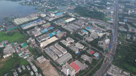 export processing zone dhaka depz aerial view