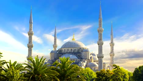 cinemagraph - la mezquita del sultán ahmed (mezquita azul), estambul, turquía.