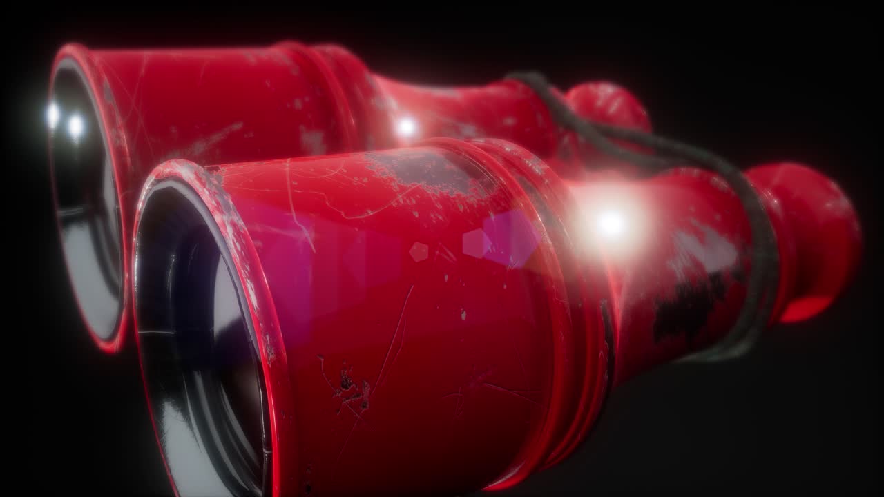 오래된 군사 안경.