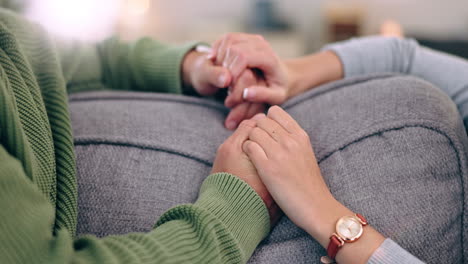 Home,-closeup-and-couple-holding-hands