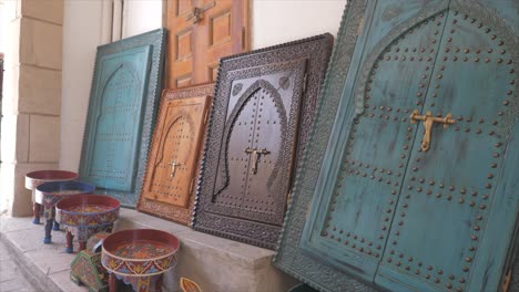 Antique-and-traditional-wooden-doors-displayed-at-art-center