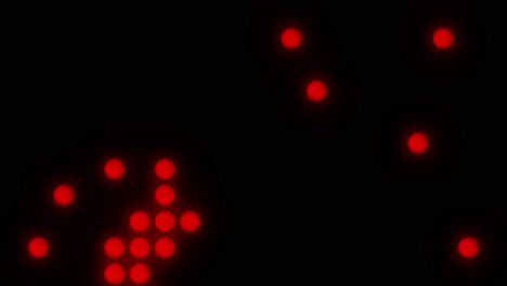 Rote-Runde-LED-Wandleuchten-VJ-Loops-4k