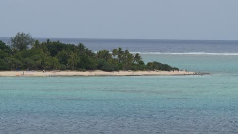 the secluded beach of the mystery island, vanuatu.