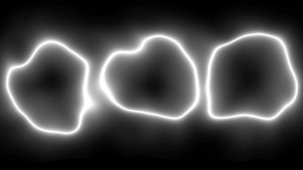 네온 원 왜곡 빛나는 애니메이션 모션 그래픽