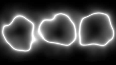 distorsión del círculo de neón animación brillante gráficos de movimiento