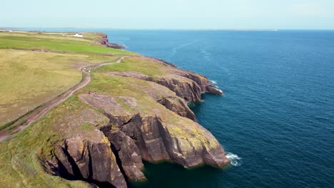 flying over cliffs in ireland