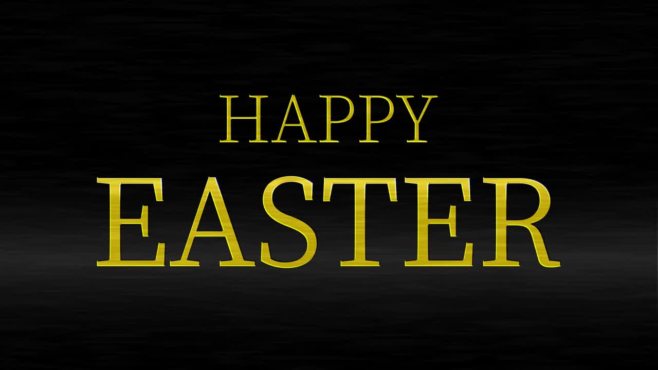 Happy Easter event text animation motion graphics