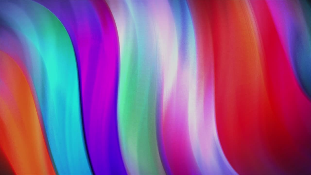 추상적인 다채로운 흐르는 리본