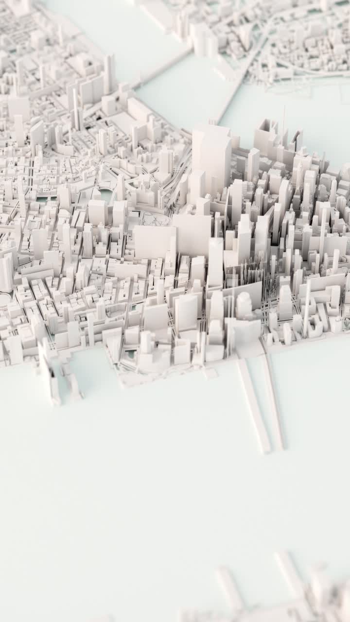 modelo 3d de una ciudad