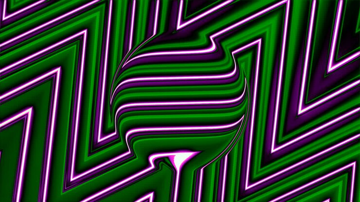 Motivo geometrico astratto con linee vorticose