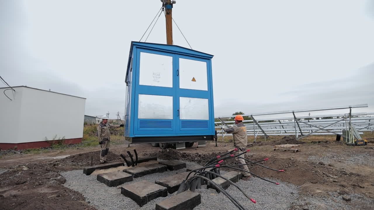 Installing a Transformer in a Solar Power Plant