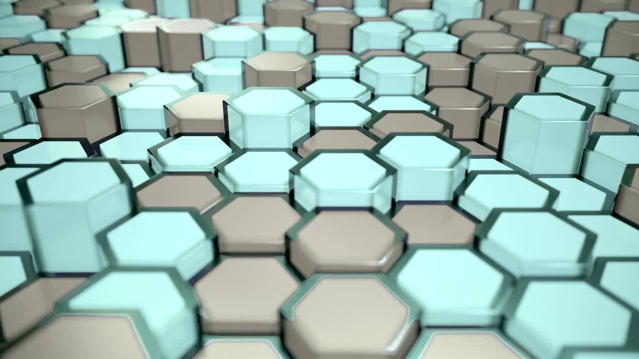 una cuadrícula de panal de ciencia ficción abstracta.