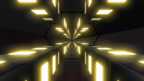 el túnel luminoso futurista