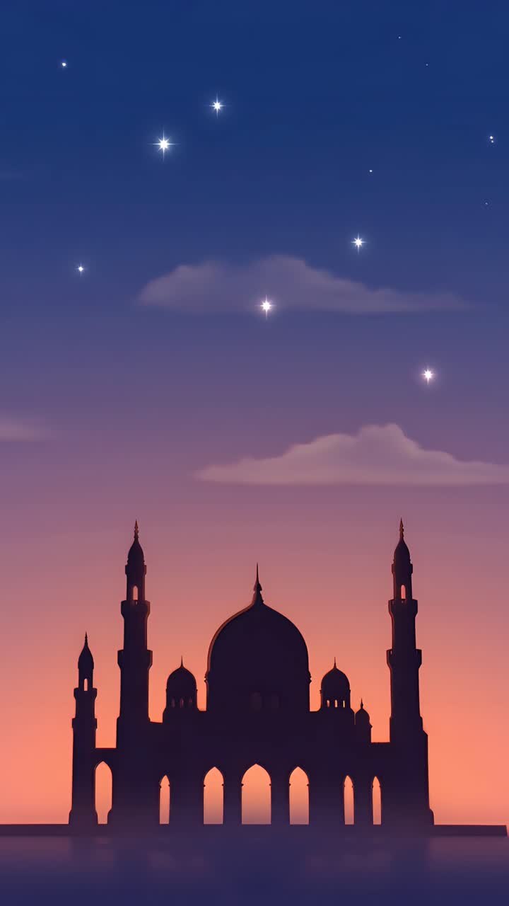 Eid al-Adha Moschea Sfondo islamico 4K