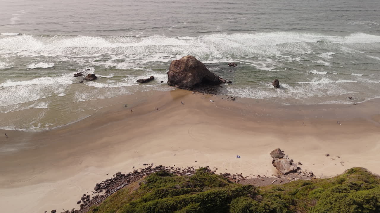 Oregon Coast Beach with Sea Stacks