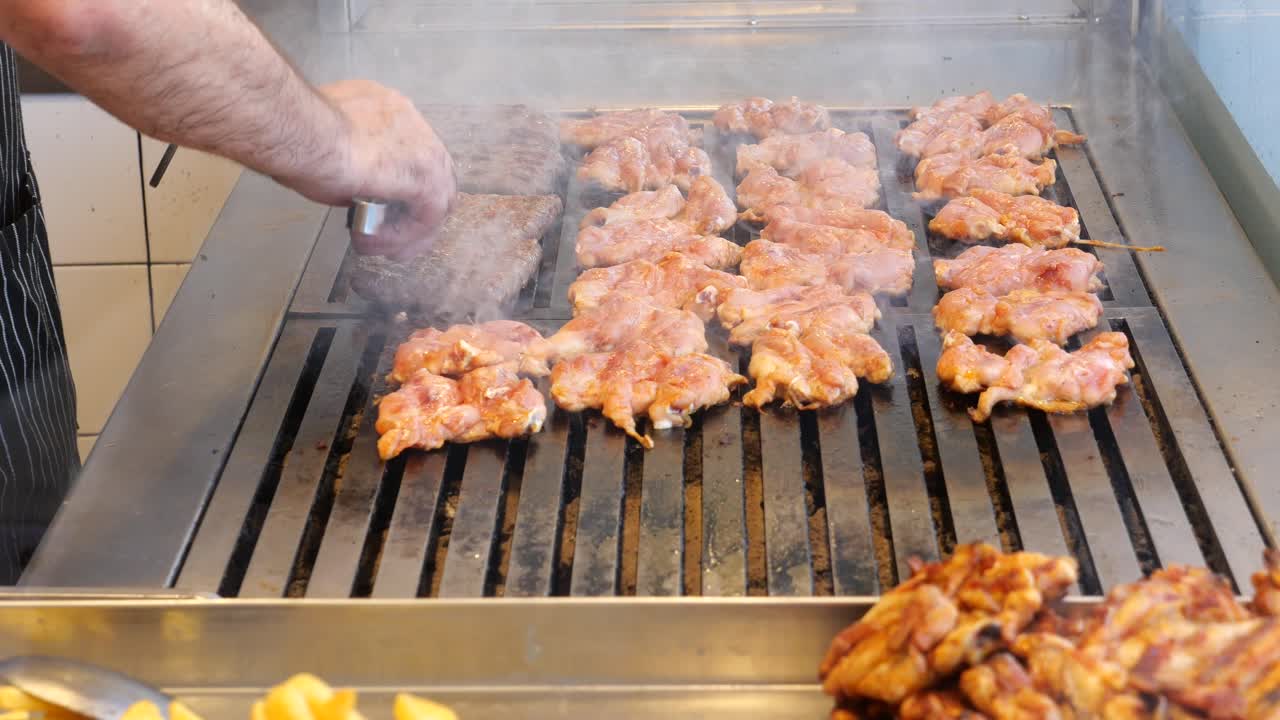 Chicken and Meat on the Grill
