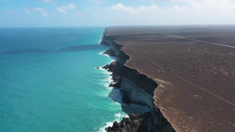 excellent aerial shot of the great australian bight in south australia