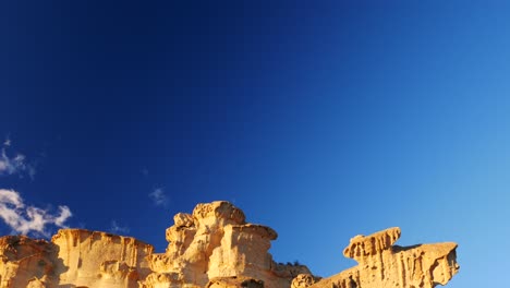 The-beautiful-rock-formation-in-Bolnuevo,-Spain