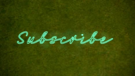 Animation-of-neon-subscribe-text-over-textured-background