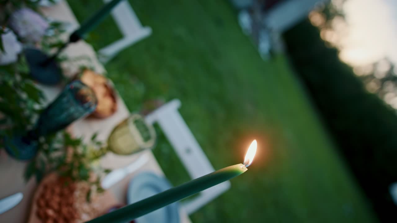 Candlelit Outdoor Dinner