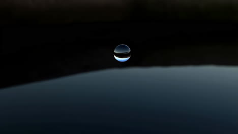 water droplet impact and ripple formation