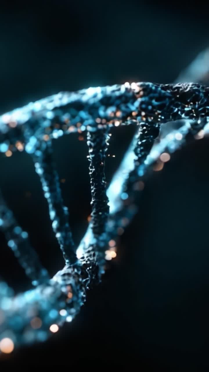 Una Visualizzazione Spettacolare della Struttura del DNA in una Rappresentazione Digitale ad Alta Definizione, che Mostra la Splendida Complessità dei Materiali Genetici e delle Loro Funzioni