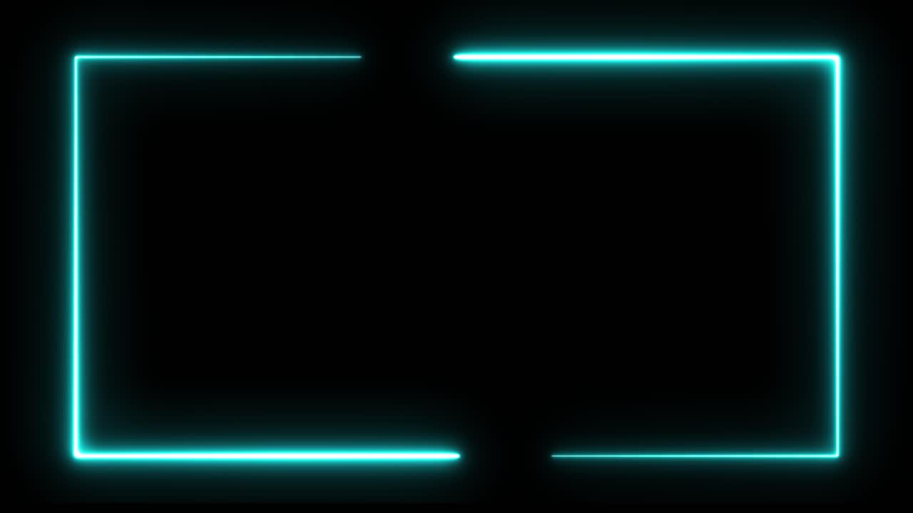 네온 직사각형 프레임