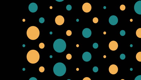 animación digital de múltiples formas circulares flotando contra un fondo negro