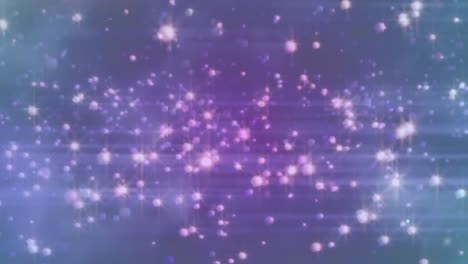 animation of shiny pink dots in purple background