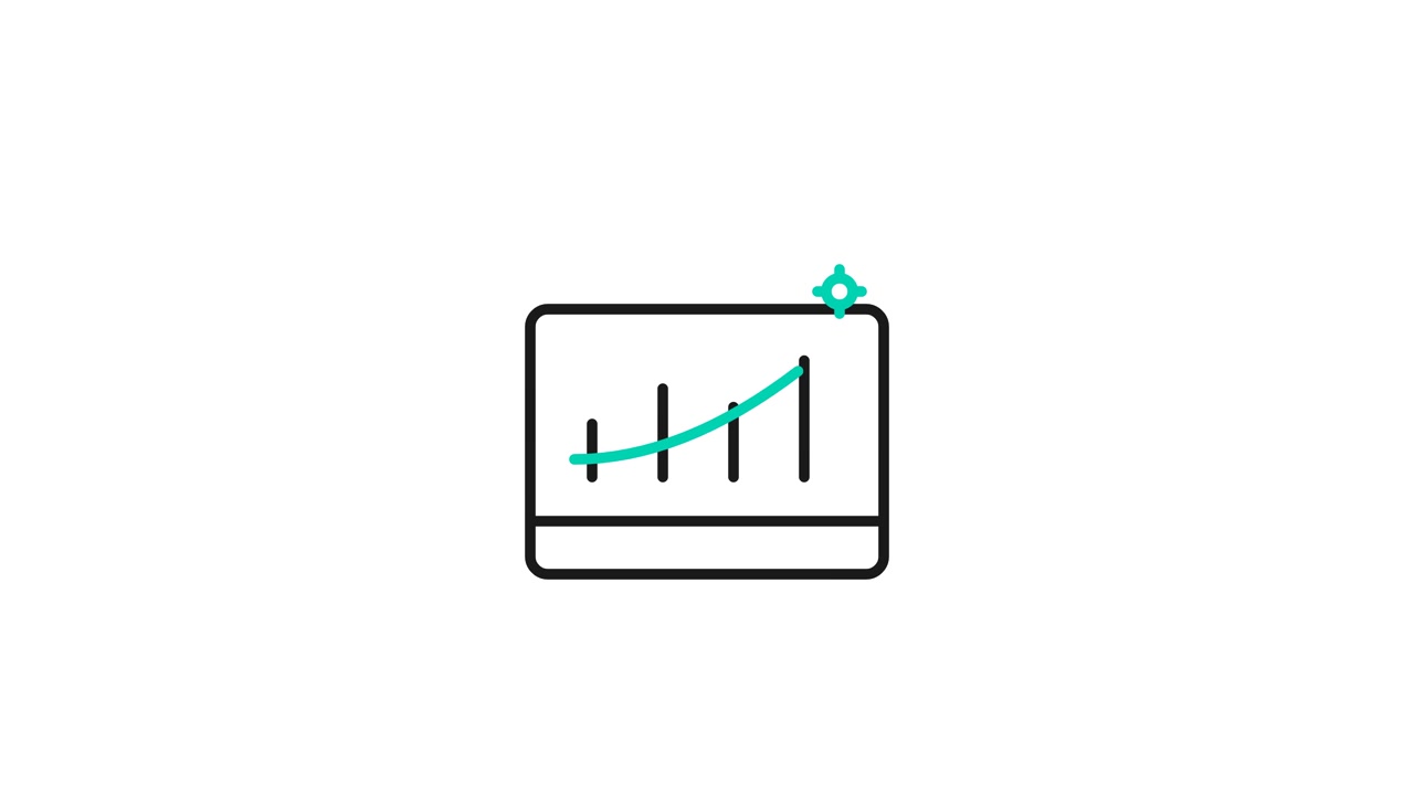 Animated Bar Chart Showing Growth Trend