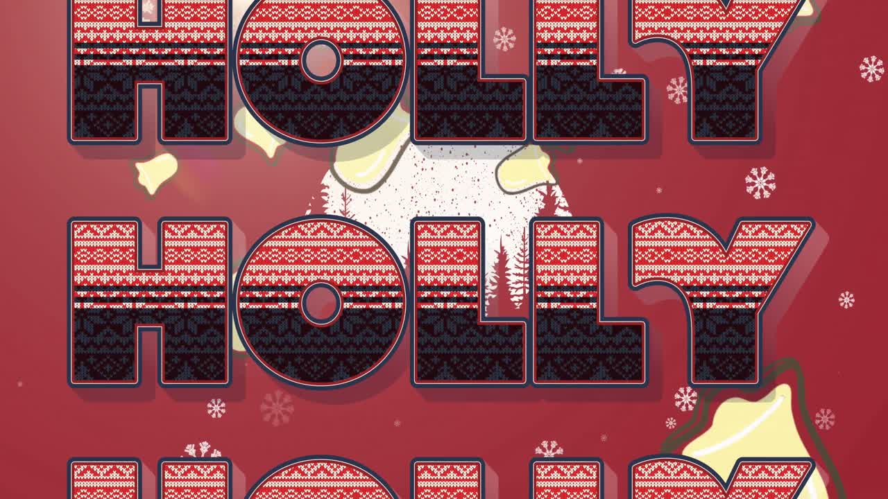 animación de felicitaciones de navidad texto sobre decoraciones de navidad