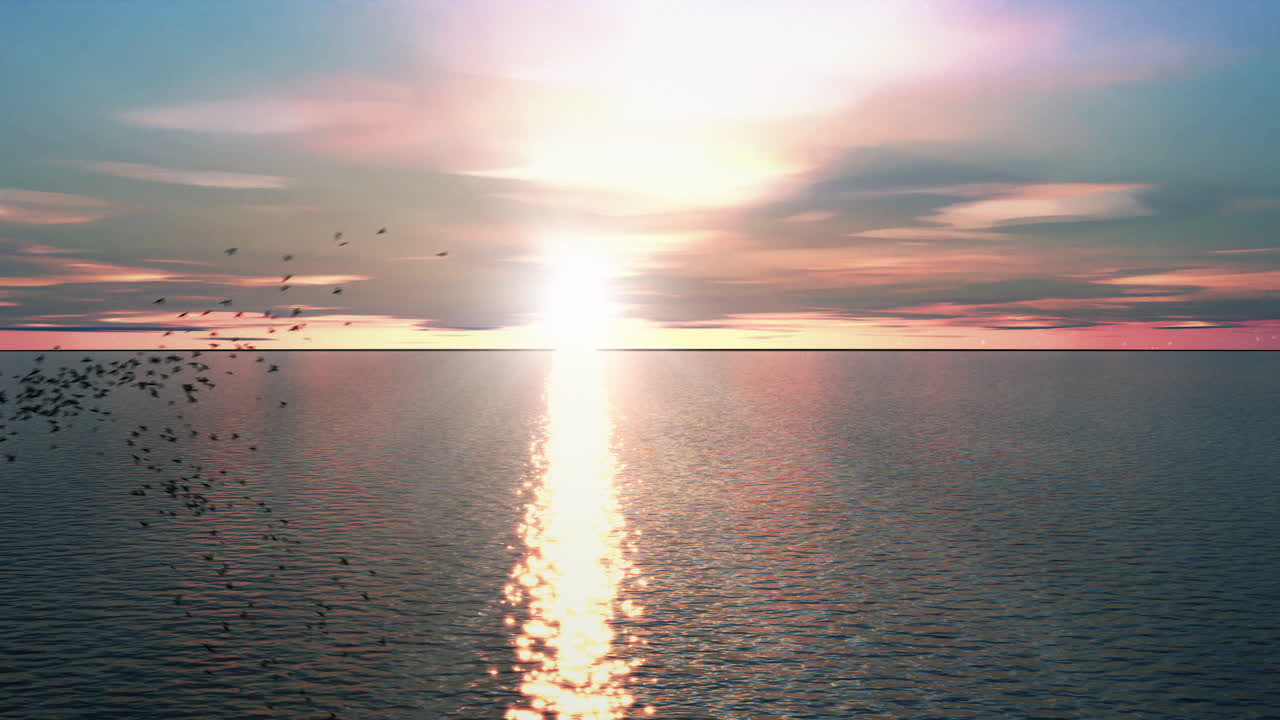 날아다니는 새 무리