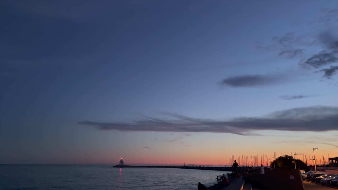 그랜드 모트의 등대에서 일몰 - 몽펠리에, 프랑스