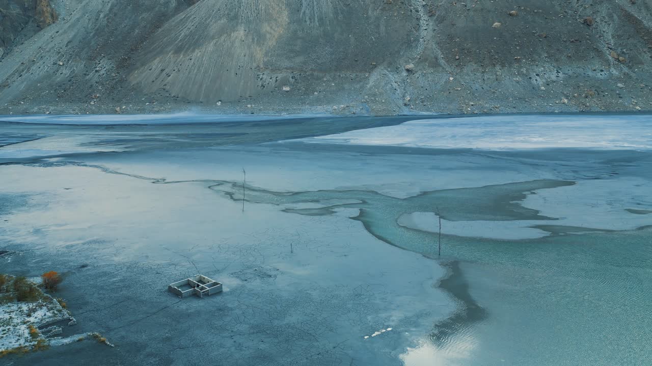 Remainings of Attabad Lake, Pakistan
