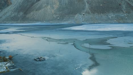 remainings of attabad lake, pakistan