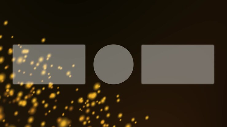 Luminous floating point end card ending screen motion graphics