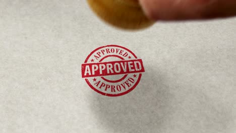 approved stamp and stamping loop animation