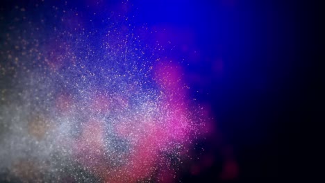 abstract scattering particles. 4k motion graphics