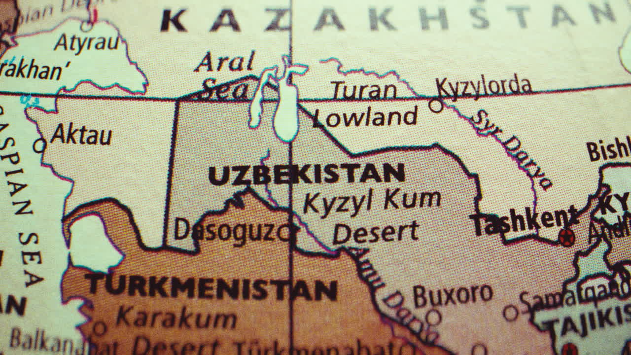 Map of Central Asia