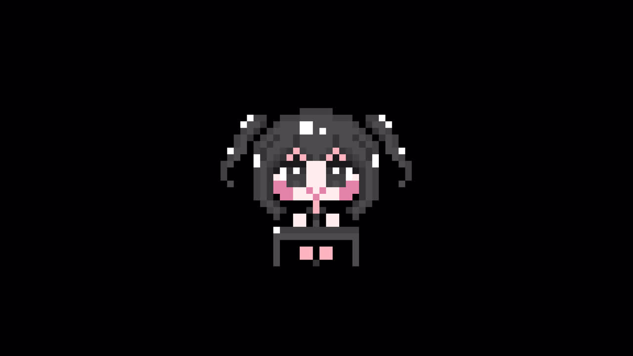 Pixel girl 03 sit at a desk Looping animation. 1080p (6).mov