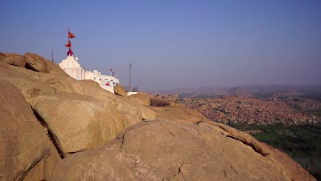 Anjaneya-Hügel-In-Anegundi,-Hampi,-Gilt-Als-Der-Geburtsort-Von-Lord-Hanuman