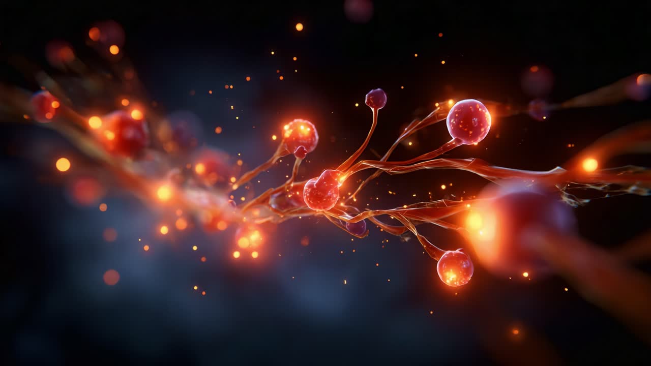 Un’immagine accattivante di elementi luminosi interconnessi e fili di energia, che illustra la bellezza delle strutture molecolari e delle interazioni dinamiche in un vibrante ambiente cosmico